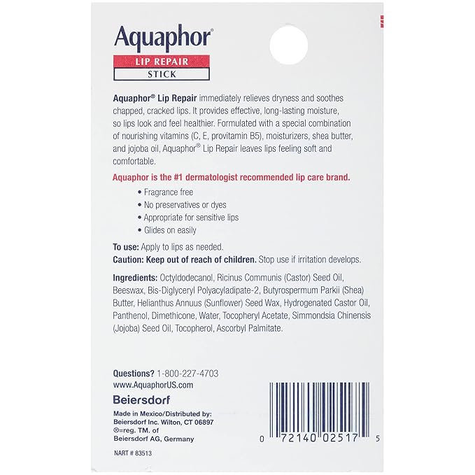 Aquaphor Lip Repair Stick - Soothes