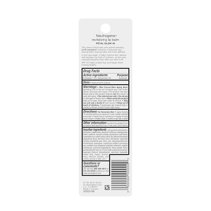 Neutrogena Revitalizing and Moisturizing Tinted Lip