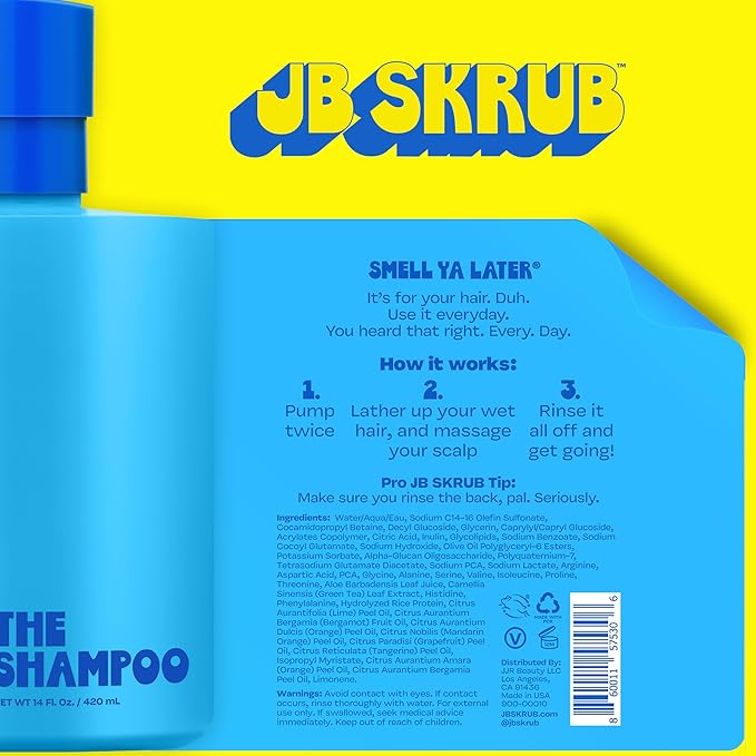 The Shampoo for Kids, Tweens & Teens – Aloe Vera & Green Tea Infused for Healthy Hair & Scalp – Sulfate-Free, Paraben-Free, Citrus, 14 Ounces