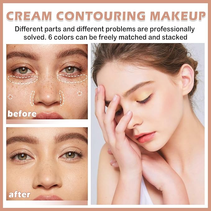 Cream Color Correcting Concealer Makeup Palette Cream Foundation