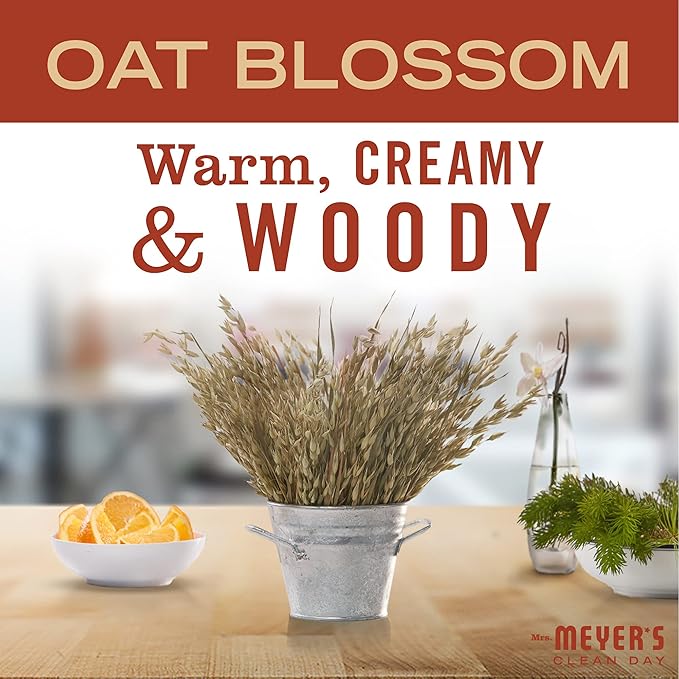 MRS. MEYER'S CLEAN DAY Hand Lotion for Dry Hands, Non-Greasy Moisturizer Made with Essential Oils, Oat Blossom, 12 oz Bottles, Pack of 3