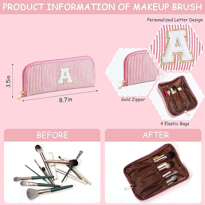 YOOLIFE Initial Makeup Bag for