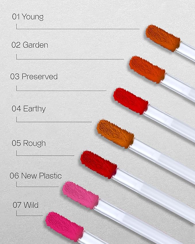 Vegan Serum Lip Tint (03 Preserved, 0.21oz) - Long-Lasting Moisturizing Formula, Lightweight Lip Stain. Korean Makeup Skin Care. Luminous, Hydrated Lips.