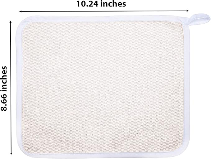 Paradiso Soft-Weave Wash Cloths, Cleansing and Exfoliating, White, Pack of 10