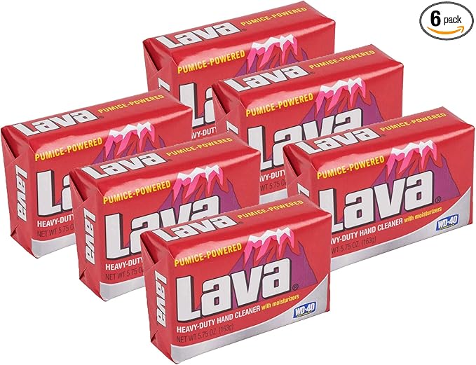 Lava 10185 Pumice Hand Cleaning and Moisturizing Bar Soap 5.75 Ounces (6 Pack)