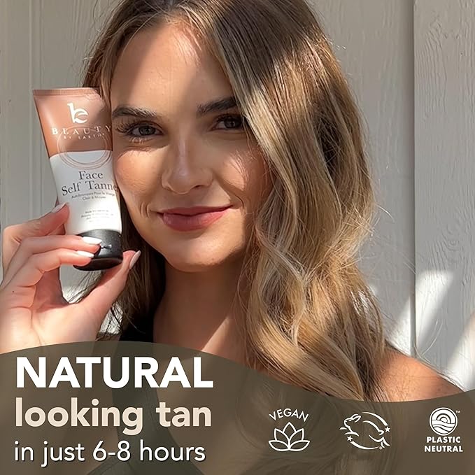 Self Tanner for Face - USA Made with Organic & Natural Ingredients, Self Tan Tanning Lotion