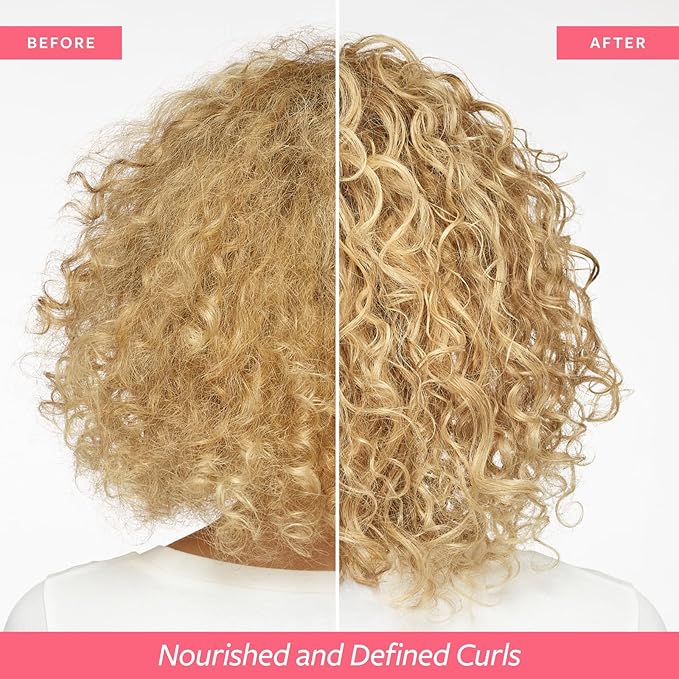FUNCTION OF BEAUTY Leave In Conditioner for Curly Hair, 7 oz Each (2-Pack) - Sulfate Free Conditioner with Mango Butter Hydrates, De-Frizzes and Defines Curls