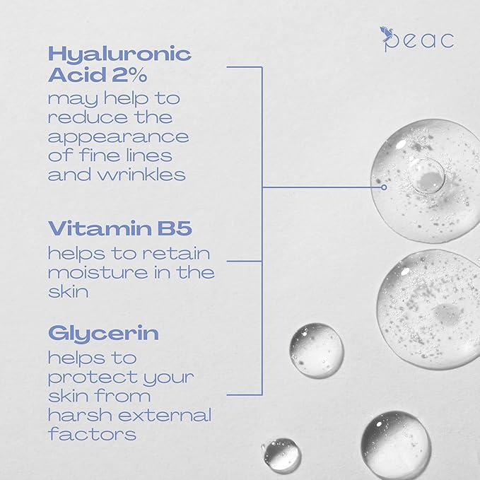 Hyaluronic Acid 2% + B5 Serum 30ml/1oz – USA Made - All Skin Types - Hyaluronic Acid Serum for Face – Hydrating, Plumping & Lightweight – Fragrance Free Skincare – Moisturizing Face Serum for Women