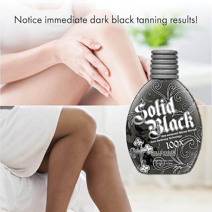 Dark Tanning Lotion, Black, 13.5 Fl Oz (Pack of 2)