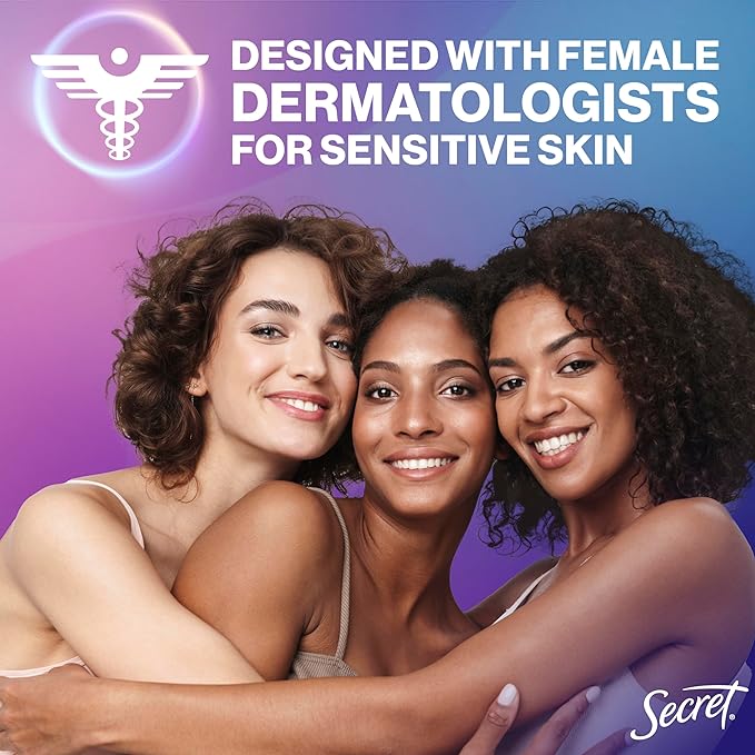 Secret Whole Body Deodorant Stick for Women, Lilac & Waterlily Scent, Aluminum Free Deodorant Stick, 72 HR Odor Protection, 2.4 oz