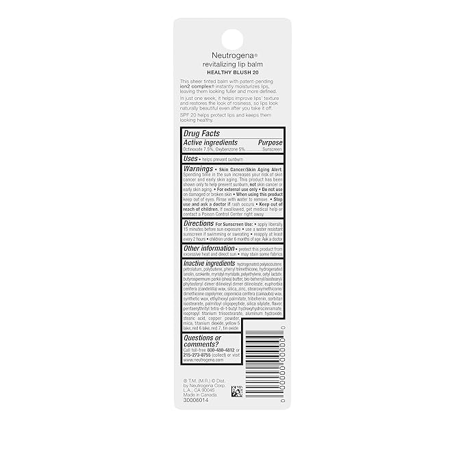 Neutrogena Revitalizing and Moisturizing Tinted Lip
