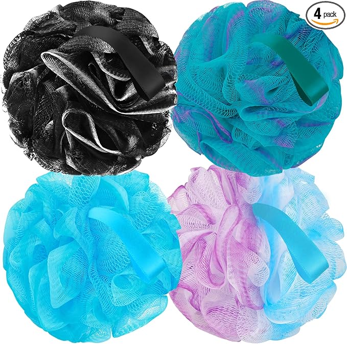 Bath loofah sponge back scrubber
