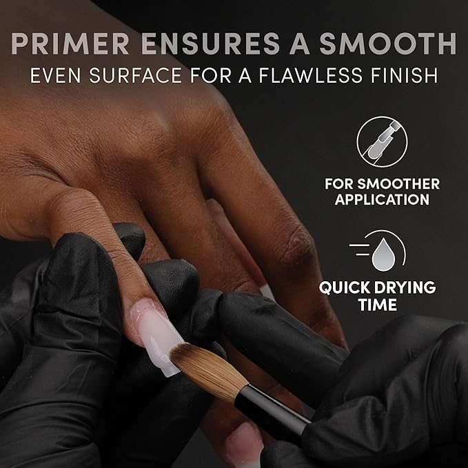 CHAUN LEGEND Acrylic Primer | Vitamin E Infused, Non-Acid Formula | Nourishes, Strengthens, and Primes for Flawless, Long-Lasting Acrylic Powder Nail Extensions | 15ml