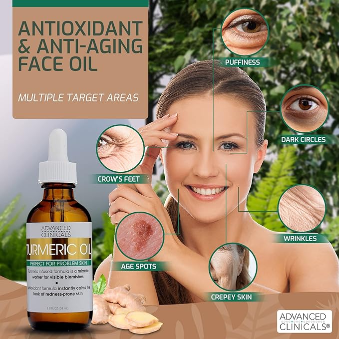 Advanced clinicals turmeric oil facial