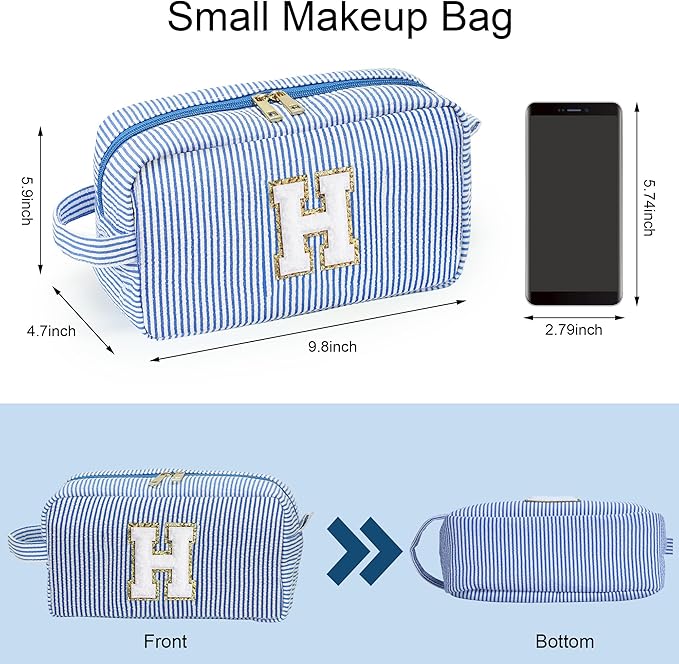 YOOLIFE Initial Makeup Bag for