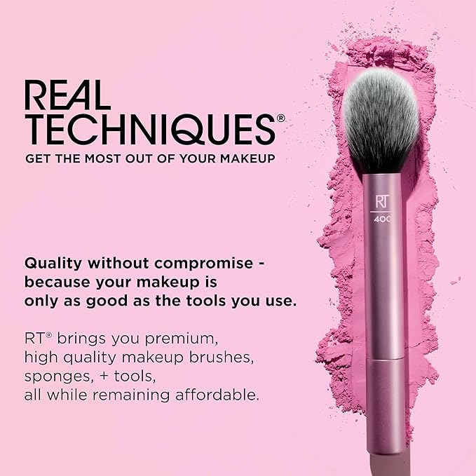 Real Techniques Miracle Complexion Sponge, Beauty Sponge For Makeup Blending & Foundation Application, Full Coverage, Streak-Free Professional Makeup Tool, Cruelty Free, Vegan, Latex Free, 2 Count