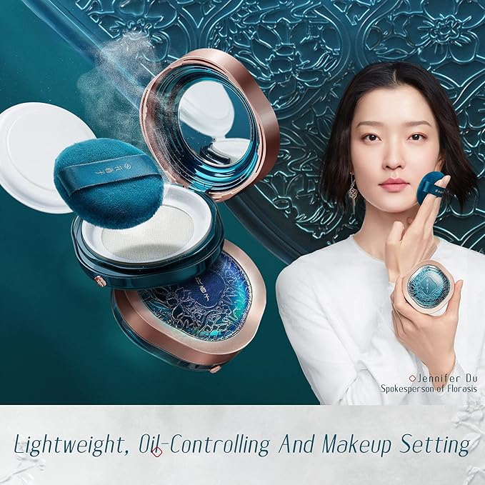 FLORASIS · Fairy Peach Blossom Ultra-light Setting Powder Window Edition)