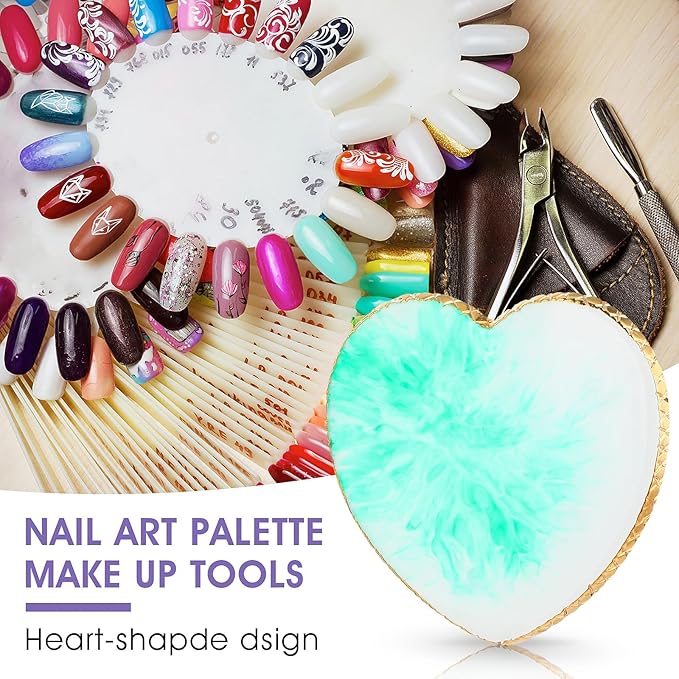 Sibba Resin Nail Art Palette Nail Mixing Palette Mixing