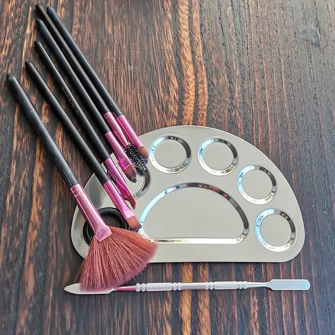 Makeup Palette Stainless Steel Cosmetic Palette 6-well