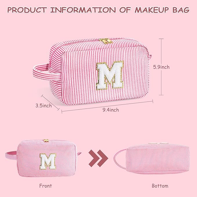 YOOLIFE Initial Makeup Bag for