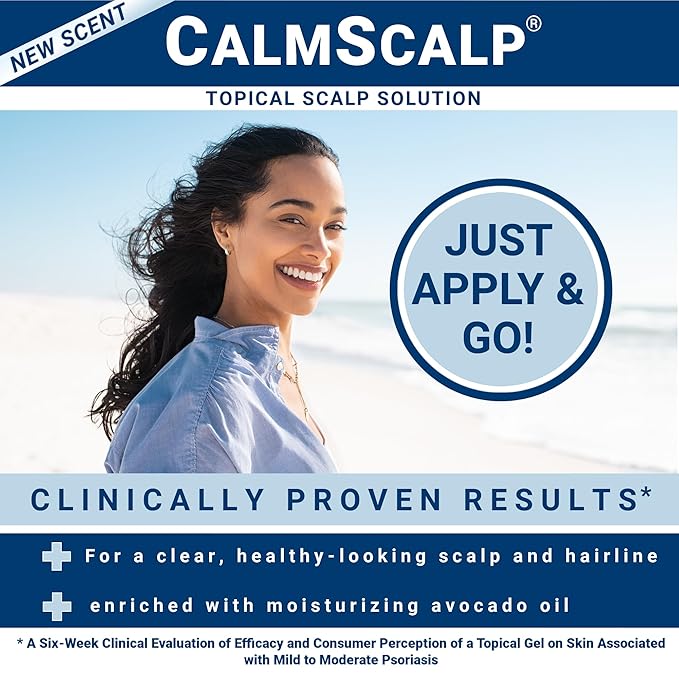 Scalp Solution | Calms Irritated Scalp | Dry Scalp Treatment | Reduces Scales, Flakes & Redness | Clinically Proven | Free of Steroids | Non Shampoo Leave-On Scalp Treatment | 4 oz