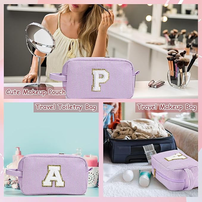 YOOLIFE Initial Makeup Bag for