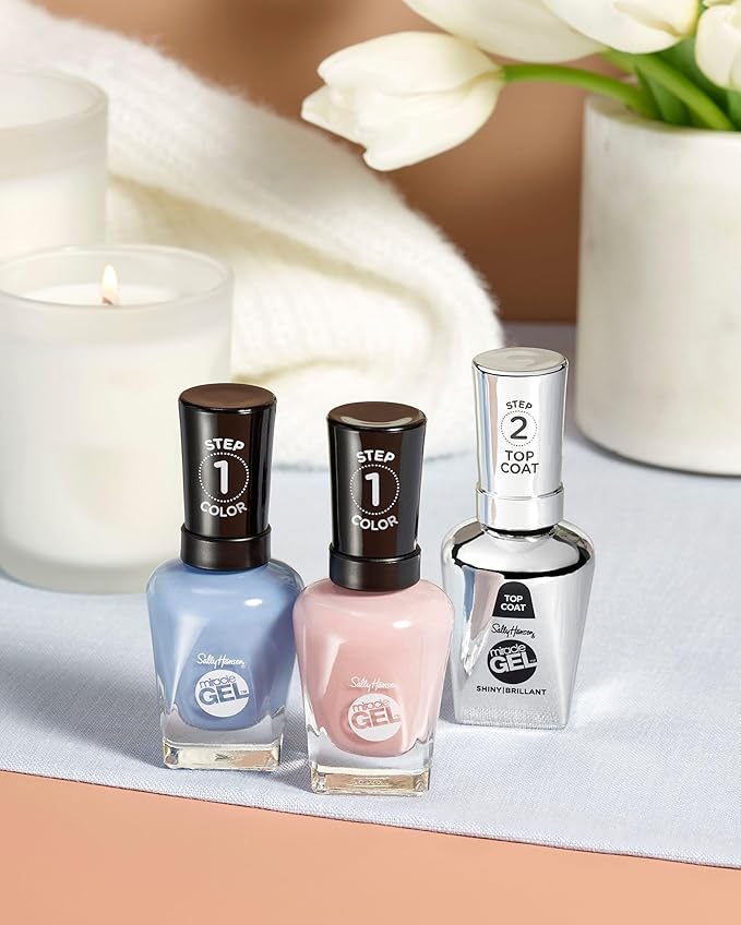 Sally Hansen Miracle Gel™, Once Chiffon a Time, Long Lasting, Gel-Like Formula, No UV Lamp Needed, Pink Nail Polish