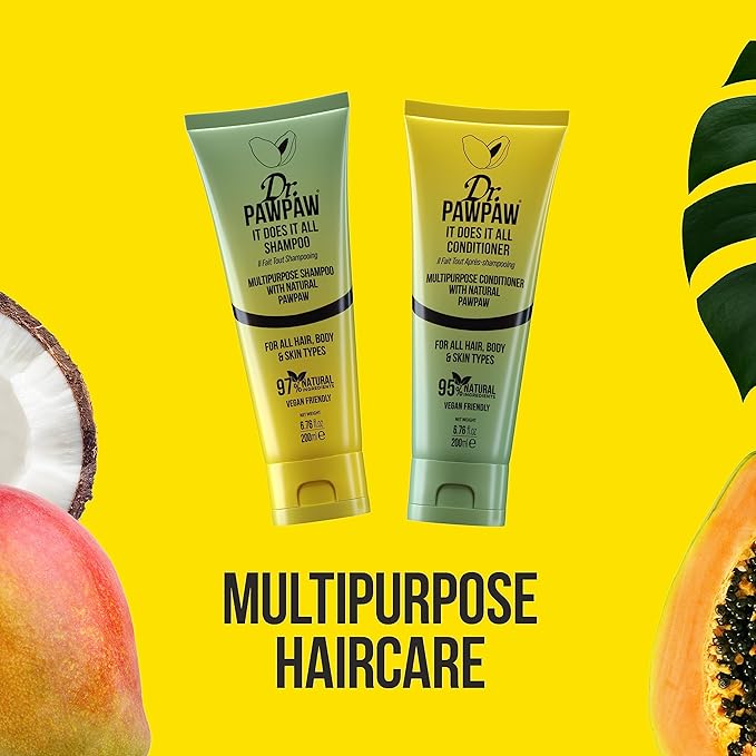 Dr.PAWPAW It Does It All Conditioner: SLS, Sulphate and Paraben Free, for All Hair Textures - (200 ml)