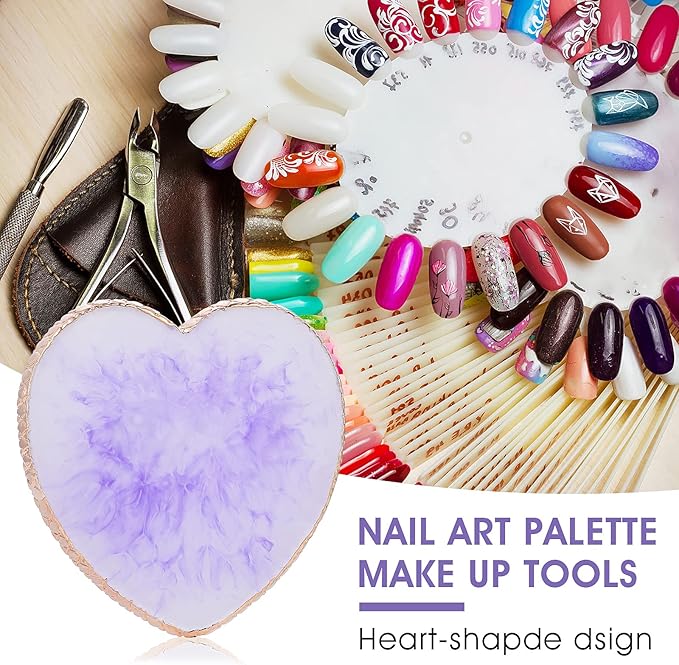 Sibba Resin Nail Art Palette Nail Mixing Palette Mixing