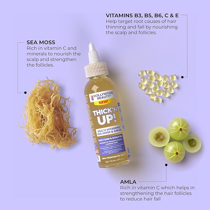 Hollywood Beauty Level Up! Daily Hair, Scalp & Skin Oil Trio (3 Products)