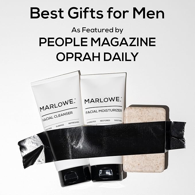 Best Sellers Kit No. 203, Features Signature No. 102 Original Body Scrub Soap Bar, No. 121 Facial Cleanser & No. 123 Facial Moisturizer, Great Gift for Men
