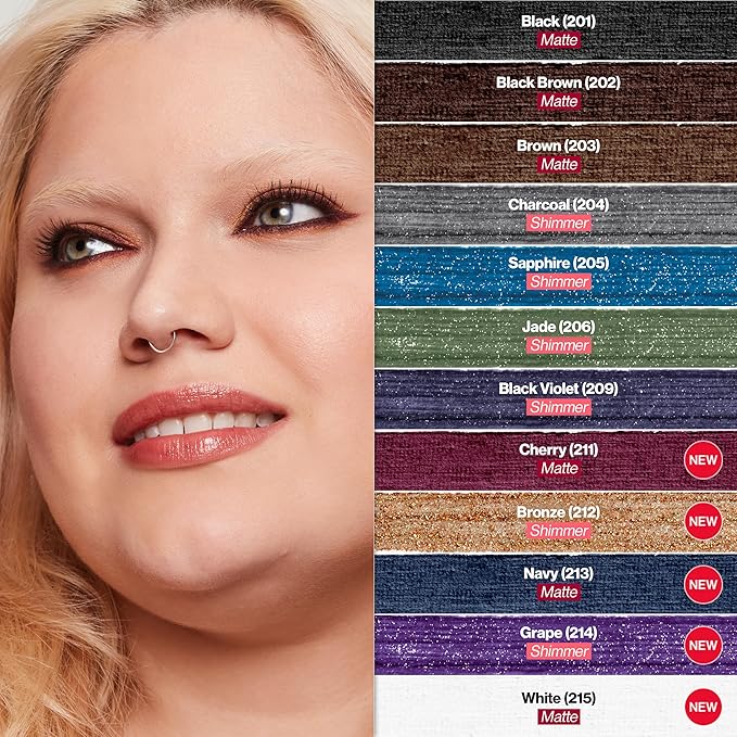 Revlon ColorStay Pencil Waterproof Eyeliner, Smudge-Proof, Eye Makeup with Built-In Sharpener, 206 Jade, 0.01 oz