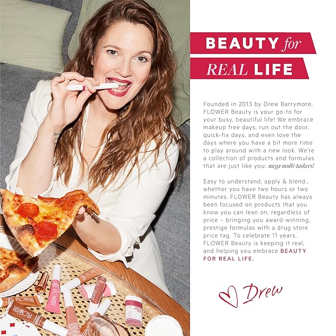 FLOWER Beauty By Drew Barrymore Liquid Blush Makeup Vegan (Cinnamon)