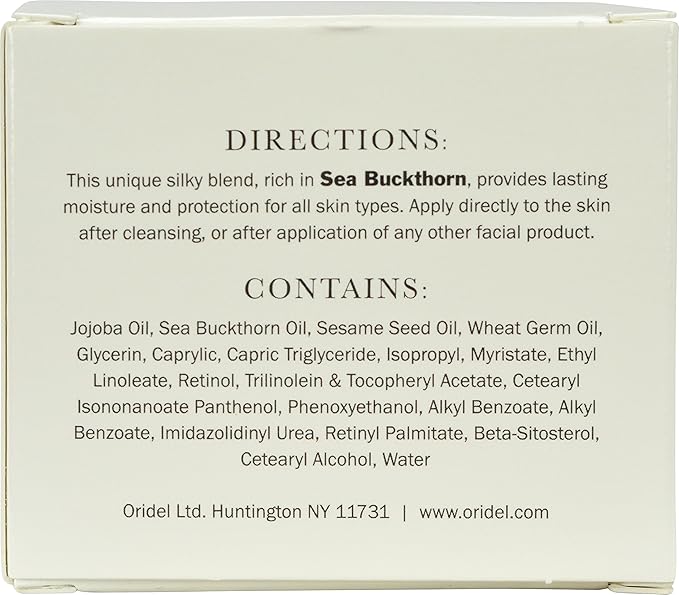 Silk Day Moisturizing Cream with Sea Buckthorn