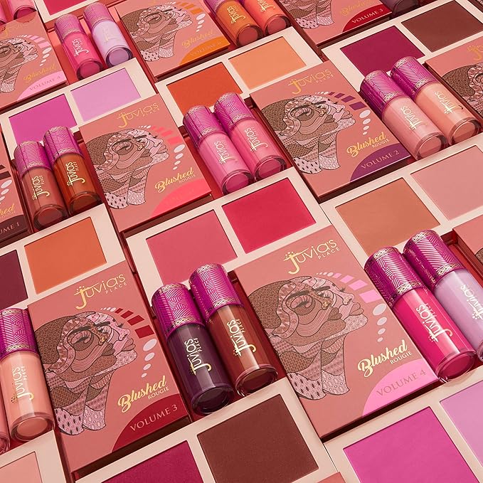 Juvia's Place Blushed Liquid Blush PinkLady - Dewy Tint Cheeks Makeup Glow Pigment Effortless Beauty Long Lasting Cosmetics Soft Creamy Natural Buildable All Skin Color Light Flawless Finish Blend