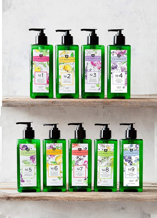 Liquid Soap, Shea Butter Enriched (12 oz), No. 7 - Peach, Fig Blossom & Rose