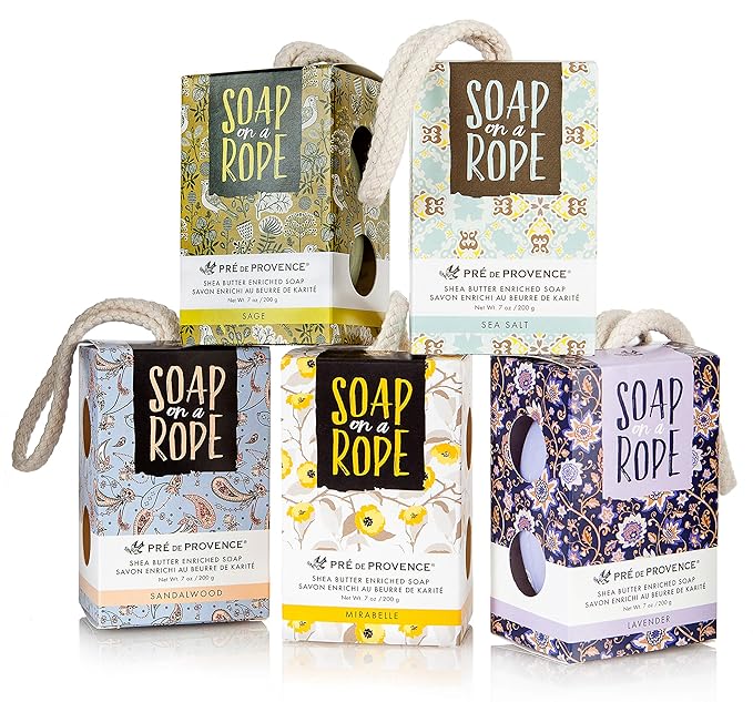 Pre de Provence Soap On a Rope, Sage, 200 Gram