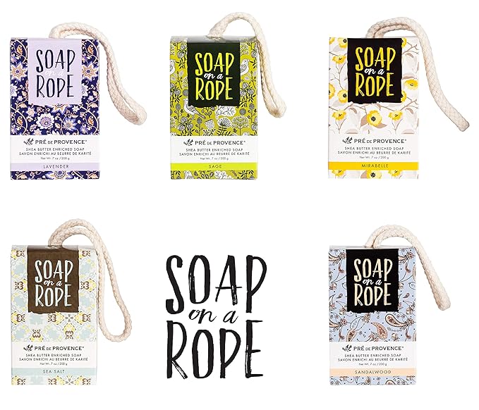 Pre de Provence Soap On a Rope, Sea Salt, 200 Gram