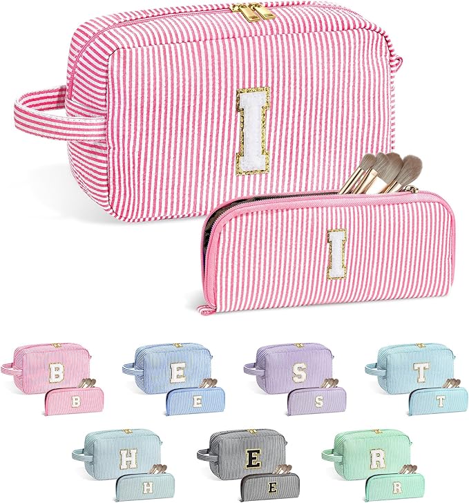 YOOLIFE Initial Makeup Bag for