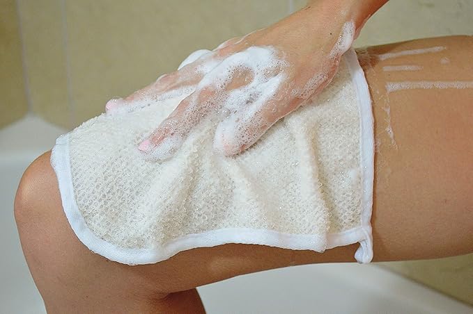 Paradiso Soft-Weave Wash Cloths, Cleansing and Exfoliating, White, Pack of 10