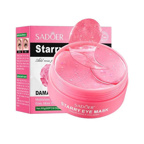 "Revive Your Eyes – Rose Hyaluronic Acid Eye Masks for Deep Hydration & Youthful Glow | Rhvip Beauty"