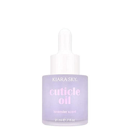 KIARA SKY Hydrating Nail and Cuticle Oil - Stronger Cuticle Nail - Ultra Nourishing Repair Nail Strengthener - Ultimate Nail Growth - Cuticle Oil for Weak Damaged Nails, 7 fl oz (Lavender)
