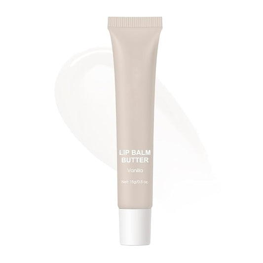 Summer Butter Lip Balm, Moisturizing Hydrating Natural Lip Care, Rich in Nutrients for Soft Smooth Lips (Vanilla)
