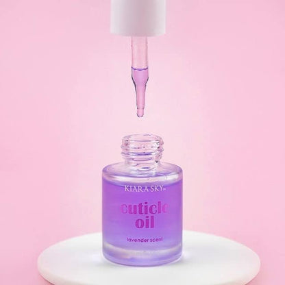 KIARA SKY Hydrating Nail and Cuticle Oil - Stronger Cuticle Nail - Ultra Nourishing Repair Nail Strengthener - Ultimate Nail Growth - Cuticle Oil for Weak Damaged Nails, 7 fl oz (Lavender)
