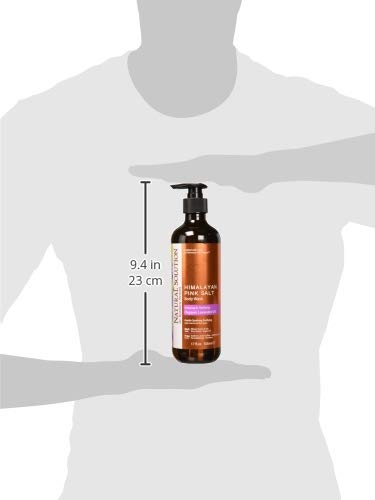 Natural Solution Moisturizing Shower Gel, Purifying & Nourishing with Organic Lavender Oil, for All Skin Types Himalayan Pink Salt Body Wash, 500 ml Each, Pack of 3