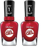 Sally Hansen Miracle Gel Nail Polish, Shade Can't Beet Royalty 474 (Packaging May Vary) (Pack of 2)
