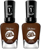 Sally Hansen Miracle Gel™, Been There, Dune That, Long Lasting, Gel-Like Formula, No UV Lamp Needed, Brown Nail Polish (Pack of 2)