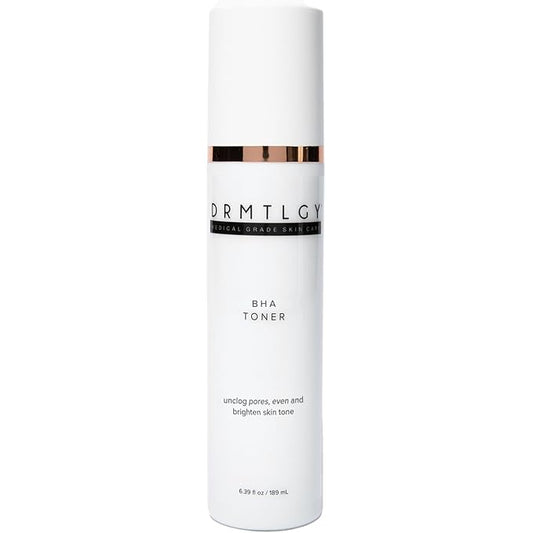DRMTLGY BHA Clarifying Toner for Face – FSA/HSA Eligible Skin Care with 2% Salicylic Acid – Face Toner & Acne Treatment – Pore Reducing Skincare for Oily & Acne-Prone Skin (6.39 oz/189 ml)