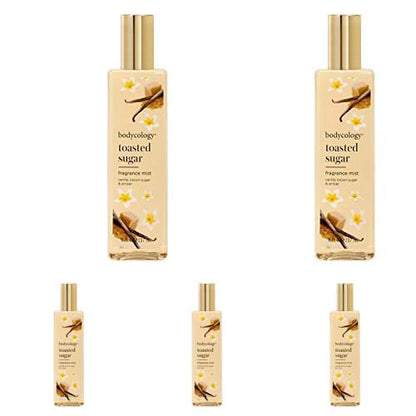 Bodycology Toasted Sugar Fragrance Mist for Women, 8 Fl Oz (455004008) (Pack of 5)