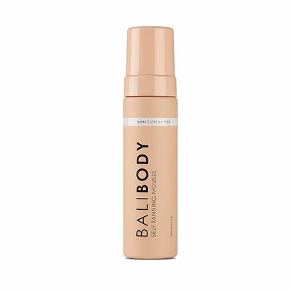 Bali Body Self-Tanning Mousse - Dark | Natural Bronzed Shade, Streak-Free Green Based Tinted Self-Tanner for All Skin Types | Vegan, Cruelty Free, Australian Made (200 ml/6.7 fl oz)